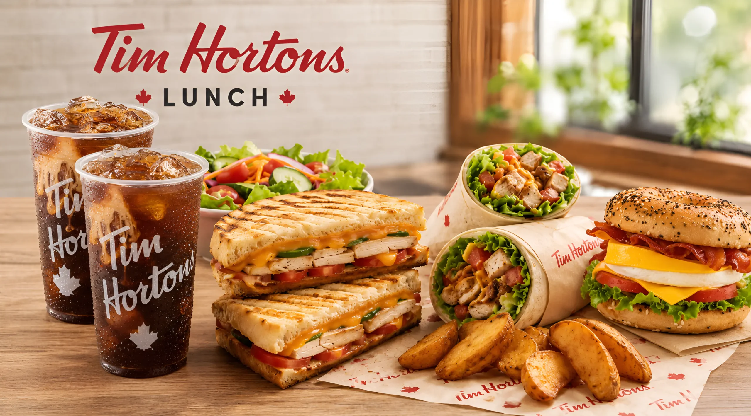 Tim Hortons Lunch Menu with prices and calories